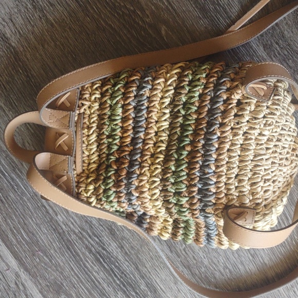 Vintage Straw Mini Backpack - Picture 3 of 5